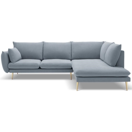 5-seater sofa bed. Elio 251/185 in Milo Casa velvet fabric
