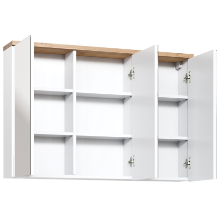 Cabinet with 3D mirror 100cm Bali White COMAD