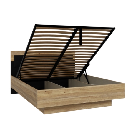 Łóżko z podnoszonym wkładem Baderna 160x200 BDNL1162-M635 Forte