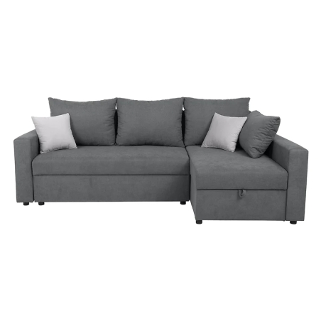 Corner sofa Przemek IV right-sided Black Red White