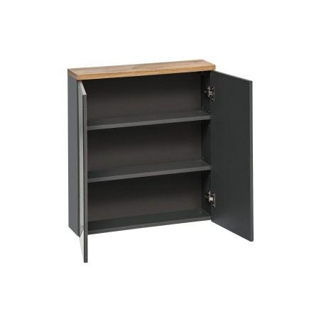 Szafka z lustrem Bali Grafit 2D - 80cm COMAD