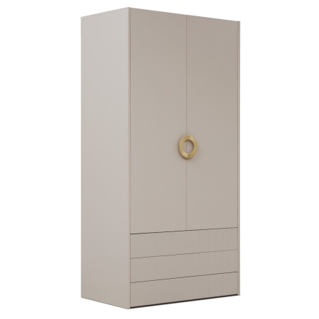 Two-door wardrobe with bar and shelves Nubo 2D3S New Elegance