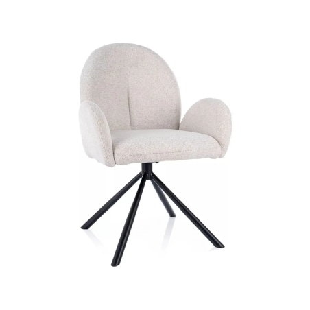 Planet Raven swivel chair beige boucle Signal