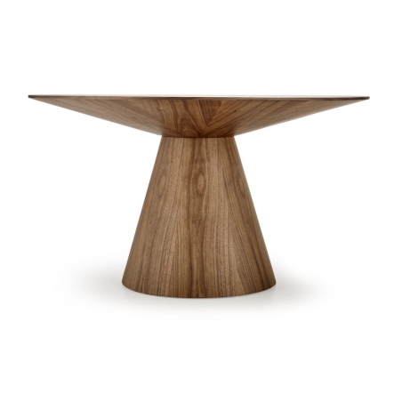 Henderson round walnut table Halmar