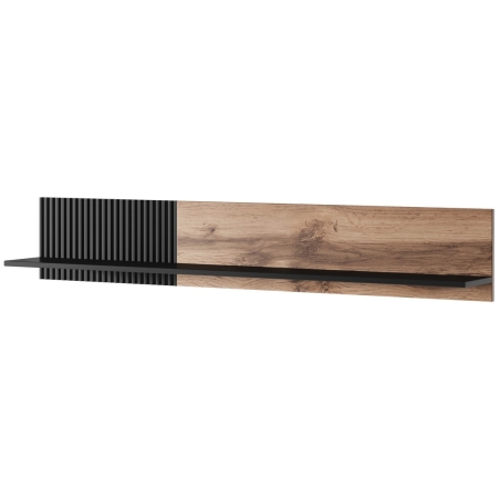 Hanging shelf Random P-1 Oak Wotan/Black Halmar