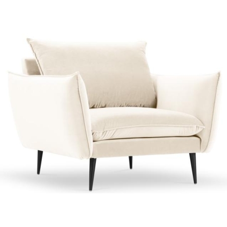 colour - shades of beige, Colours of the Milo Casa feet - Black, Milo Casa colour scheme Velvet - Light Beige Blu22