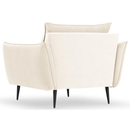 Elio armchair in velvet fabric by Milo Casa