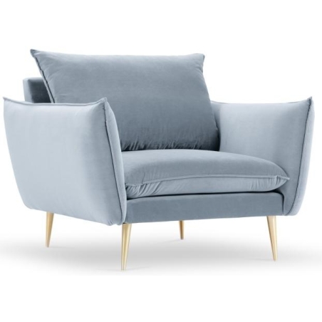 colour - blues and grenades, Colours of the Milo Casa feet - Gold, Milo Casa colour scheme Velvet - Light Blue Blu06