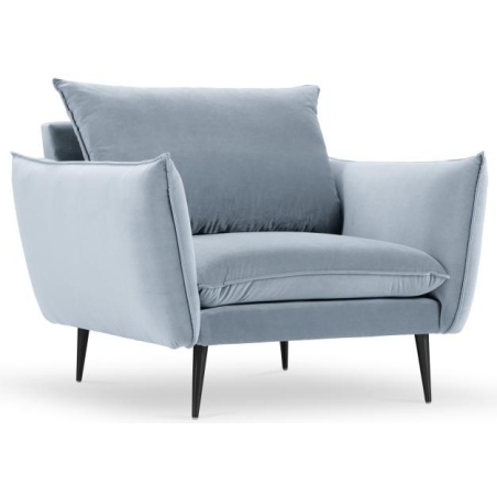 kolor - niebieski i granaty, Kolorystyka nóżek Milo Casa - Czarne, Milo Casa kolorystyka Aksamit - Jasny Niebieski Blu06