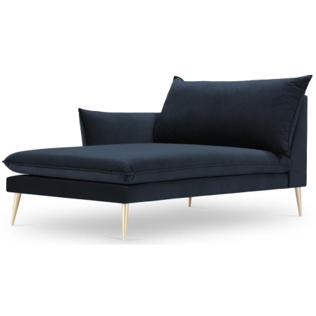 Kolor tapicerki: niebieski i granaty Kolorystyka nóżek Milo Casa: Złote Aksamit: Ciemny Niebieski Blu89 