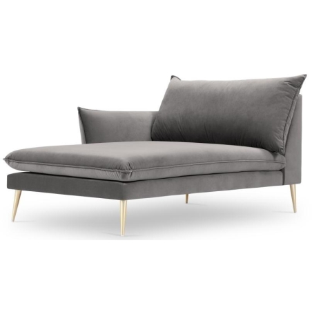 Kolor tapicerki: odcienie szarego Kolorystyka nóżek Milo Casa: Złote Aksamit: Jasny Szary Blu13 