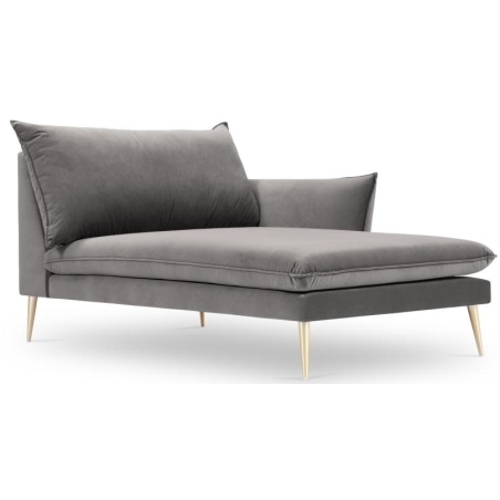 Kolor tapicerki: odcienie szarego Kolorystyka nóżek Milo Casa: Złote Aksamit: Jasny Szary Blu13 