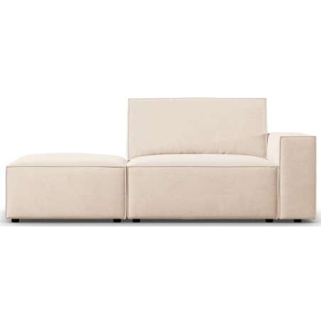 Corner side - Left, colour - shades of beige, Milo Casa colour scheme Velvet - Light Beige Blu22