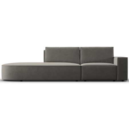 Carlo 3-seater sofa 263/102 rounded in Milo Casa velvet fabric