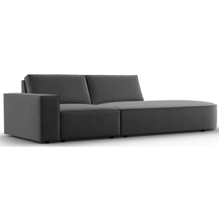 Carlo 3-seater sofa 263/102 rounded in Milo Casa velvet fabric
