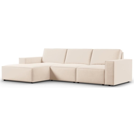 Carlo 4-seater corner sofa in Milo Casa velvet fabric