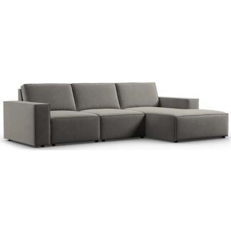 Carlo 4-seater corner sofa in Milo Casa velvet fabric