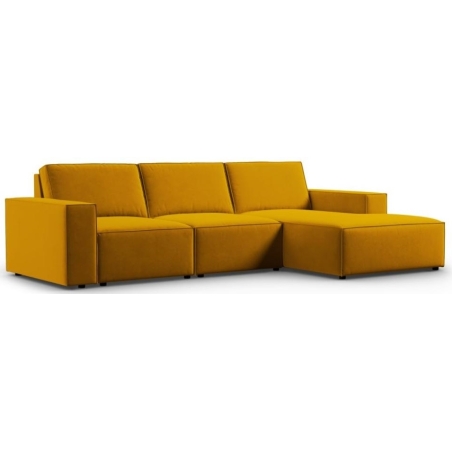 Sofa narożna Carlo 4 os. w aksamitnej tkaninie producenta Milo Casa.