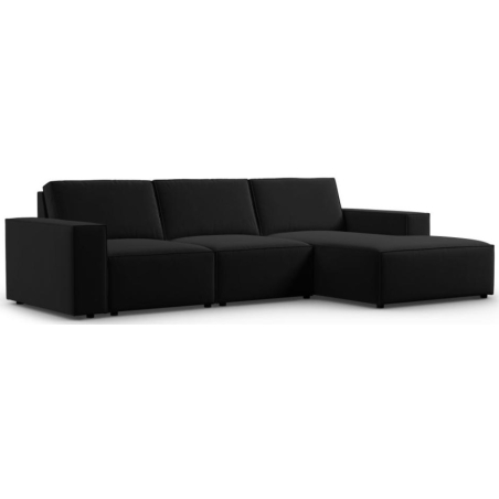 Carlo 4-seater corner sofa in Milo Casa velvet fabric