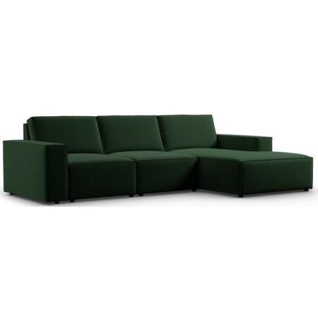 Carlo 4-seater corner sofa in Milo Casa velvet fabric