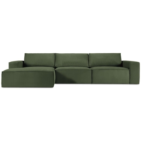 Carlo 4-seater corner sofa in Milo Casa corduroy fabric