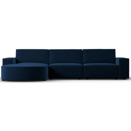 Carlo rounded 4-seater corner sofa in Milo Casa velvet fabric