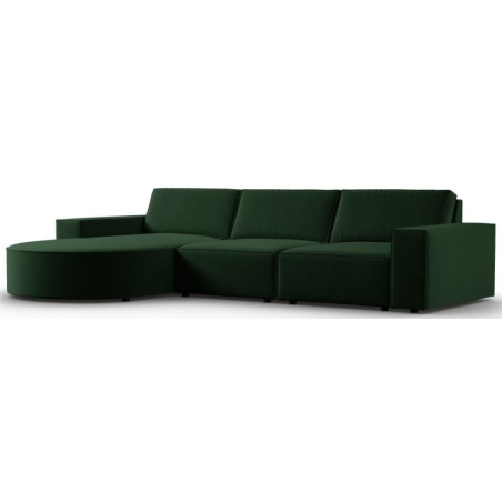 Carlo rounded 4-seater corner sofa in Milo Casa velvet fabric