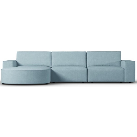 Sofa narożna 4 os. Carlo zaokrąglona w sztruksowej tkaninie Milo Casa