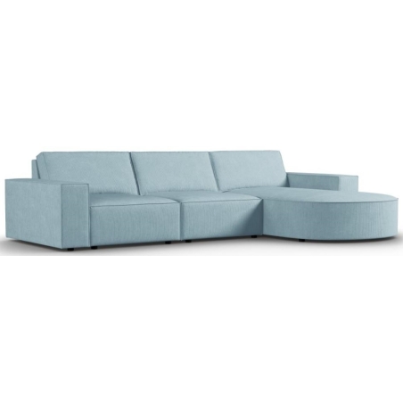 Carlo rounded 4-seater corner sofa in Milo Casa corduroy fabric