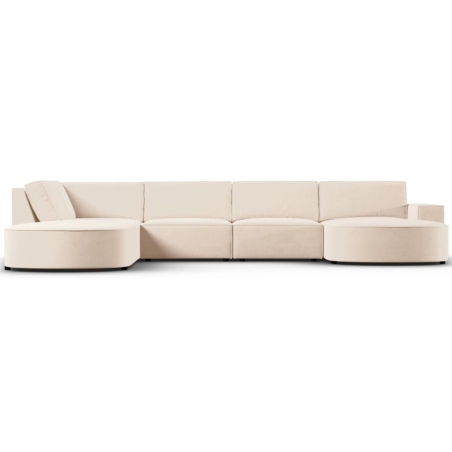 Strona narożnika - Lewa, kolor - odcienie beżu, Milo Casa kolorystyka Aksamit - Jasny Beżowy Blu22