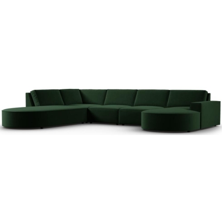 Sofa panoramiczna Carlo 5 os. 368/262 w aksamitnej tkaninie producenta Milo Casa.