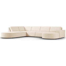 Corner side: Left Kolor tapicerki: shades of beige Sztruks: Beige Fjo23 