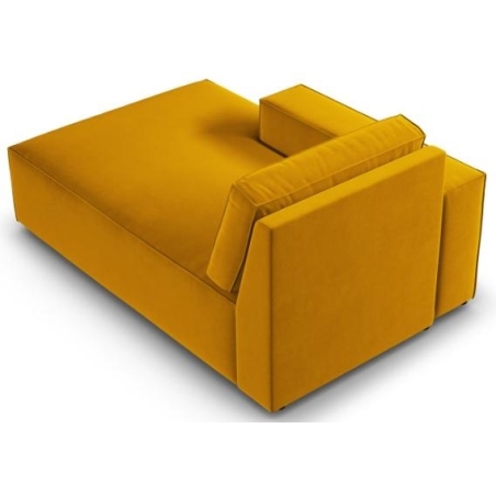 Carlo chaise longue in velvet fabric by Milo Casa
