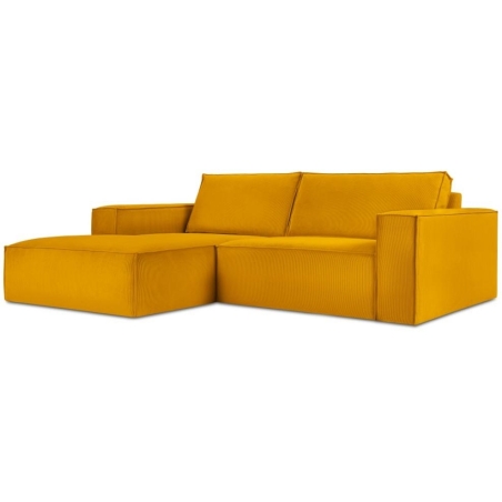 Carlo 3-seater corner sofa in Milo Casa corduroy fabric