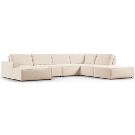 Corner side - Rights, colour - shades of beige, Milo Casa colour scheme Velvet - Light Beige Blu22