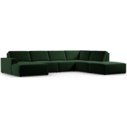 Corner side: Rights Kolor tapicerki: shades of green Aksamite: Bottle Green Blu78 
