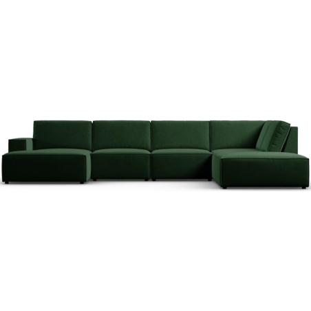 Sofa panoramiczna 7 os. Carlo w aksamitnej tkaninie Milo Casa