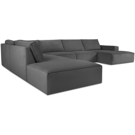 Carlo 7-seater panoramic sofa in Milo Casa corduroy fabric