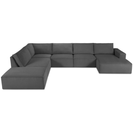 Sofa panoramiczna 7 os. Carlo w sztruksowej tkaninie Milo Casa