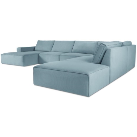 Sofa panoramiczna Carlo 7 os. w sztruksowej tkaninie producenta Milo Casa.