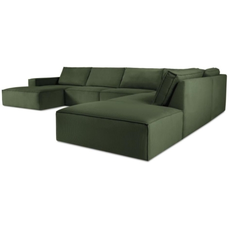 Carlo 7-seater panoramic sofa in Milo Casa corduroy fabric