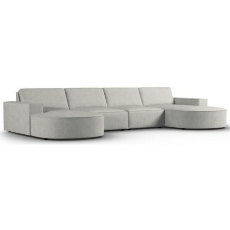 Sofa panoramiczna Carlo 5 os. 372/166 w sztruksowej tkaninie	producenta Milo Casa.