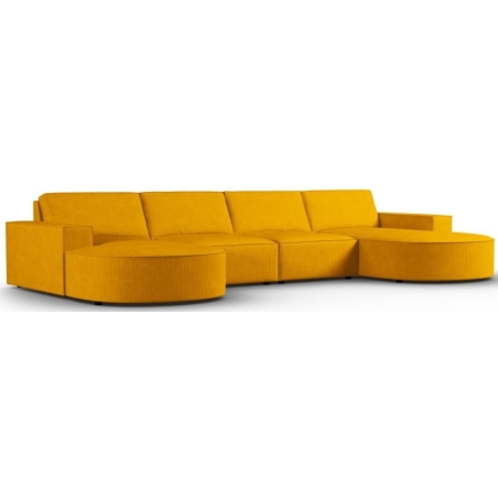 Sofa panoramiczna Carlo 5 os. 372/166 w sztruksowej tkaninie producenta Milo Casa. Sofa panoramiczna Carlo 5 os. 372/166 w sztruksowej tkaninie producenta Milo Casa.