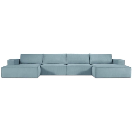 Sofa panoramiczna 5 os. Carlo 372/166 w sztruksowej tkaninie Milo Casa