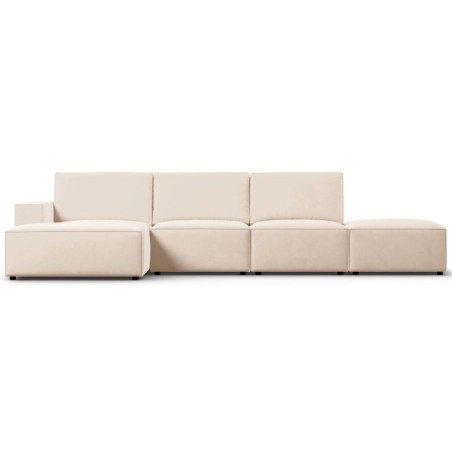 Corner sofa 5 seater. Carlo in velvet fabric by Milo Casa