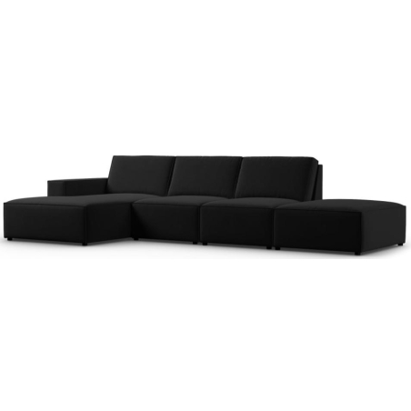Corner sofa 5 seater. Carlo in velvet fabric by Milo Casa