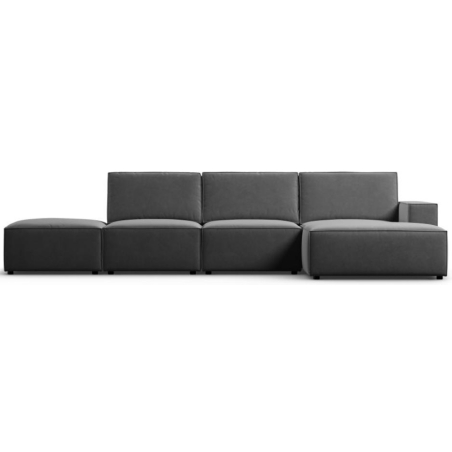 Corner sofa 5 seater. Carlo in velvet fabric by Milo Casa