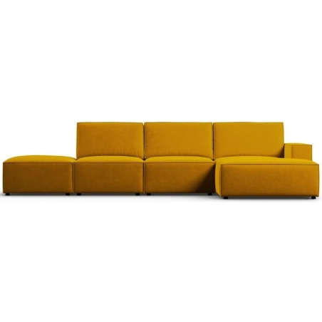 Sofa narożna 5 os. Carlo w aksamitnej tkaninie Milo Casa