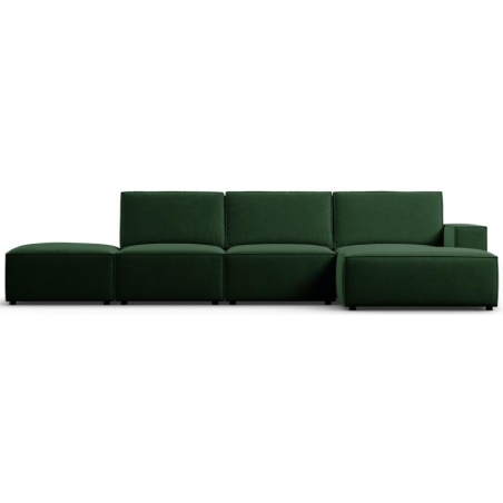 Sofa narożna 5 os. Carlo w aksamitnej tkaninie Milo Casa