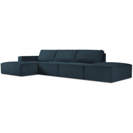 Corner sofa 5 seater. Carlo in Milo Casa corduroy fabric